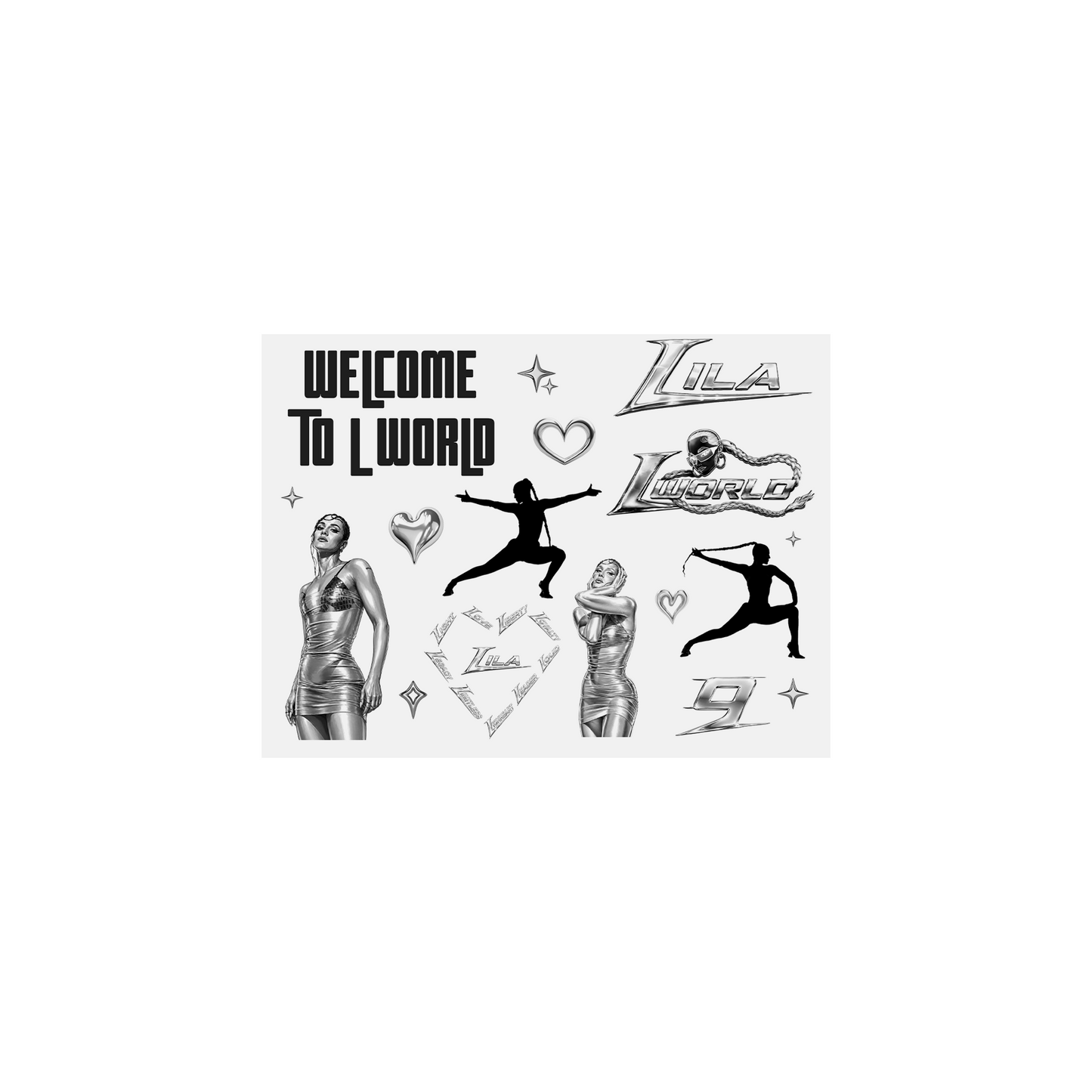 Sticker Pack "WELCOME TO L WORLD"