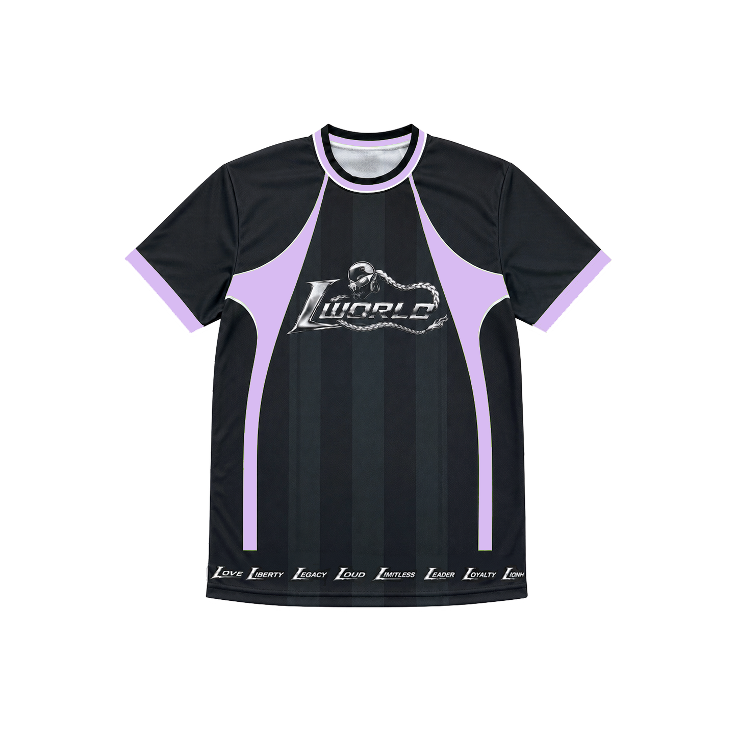 Jersey "L WORLD" Black/Lilac