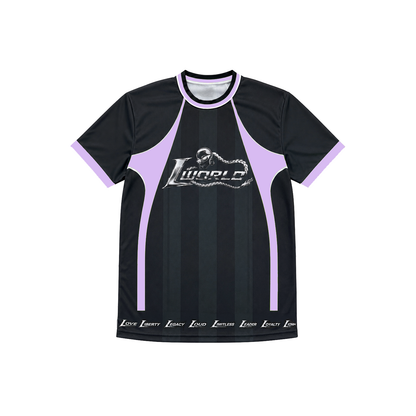 Jersey "L WORLD" Black/Lilac