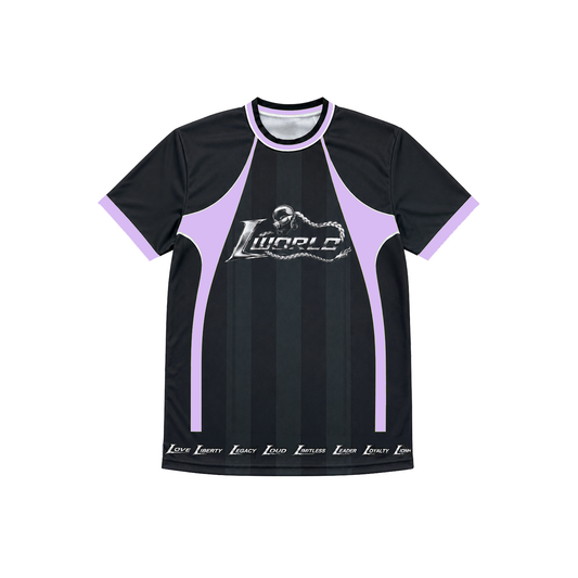 Jersey "L WORLD" Black/Lilac