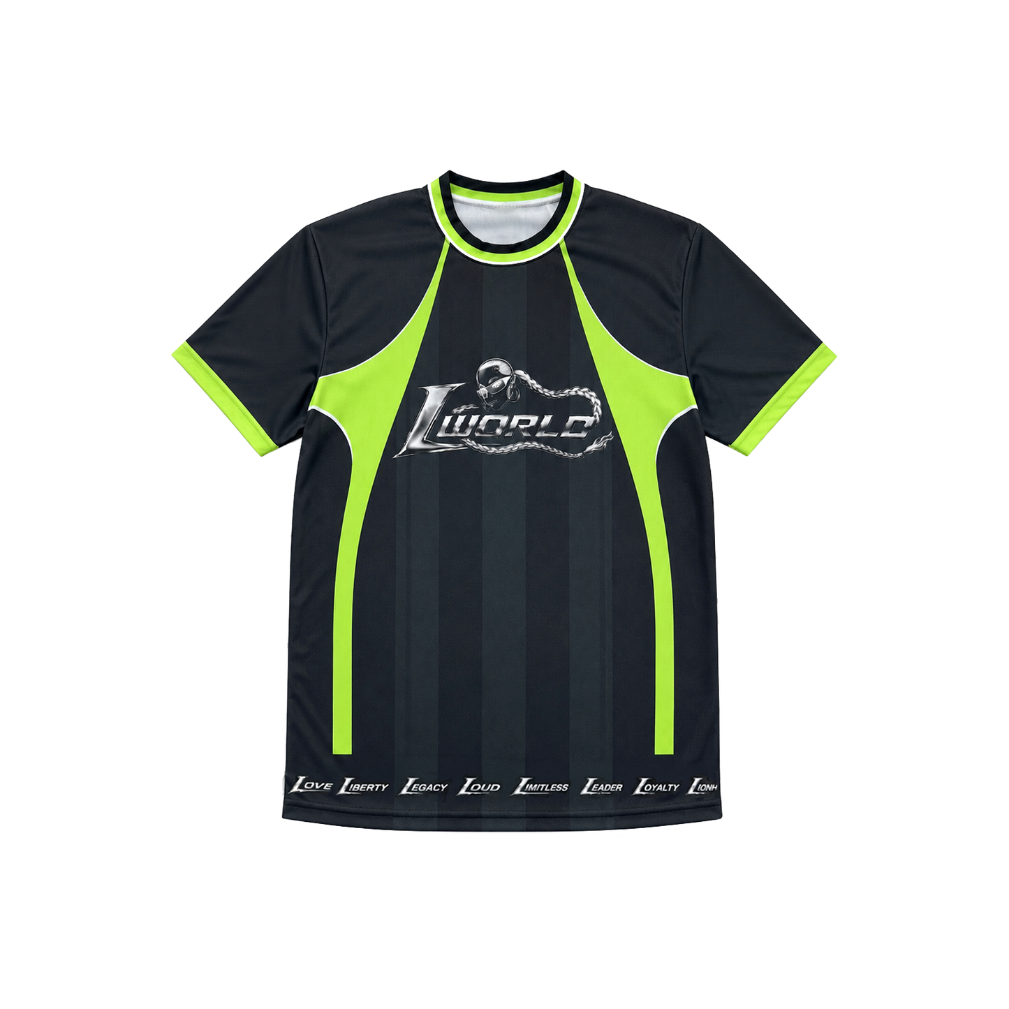 Jersey "L WORLD" Black/Green