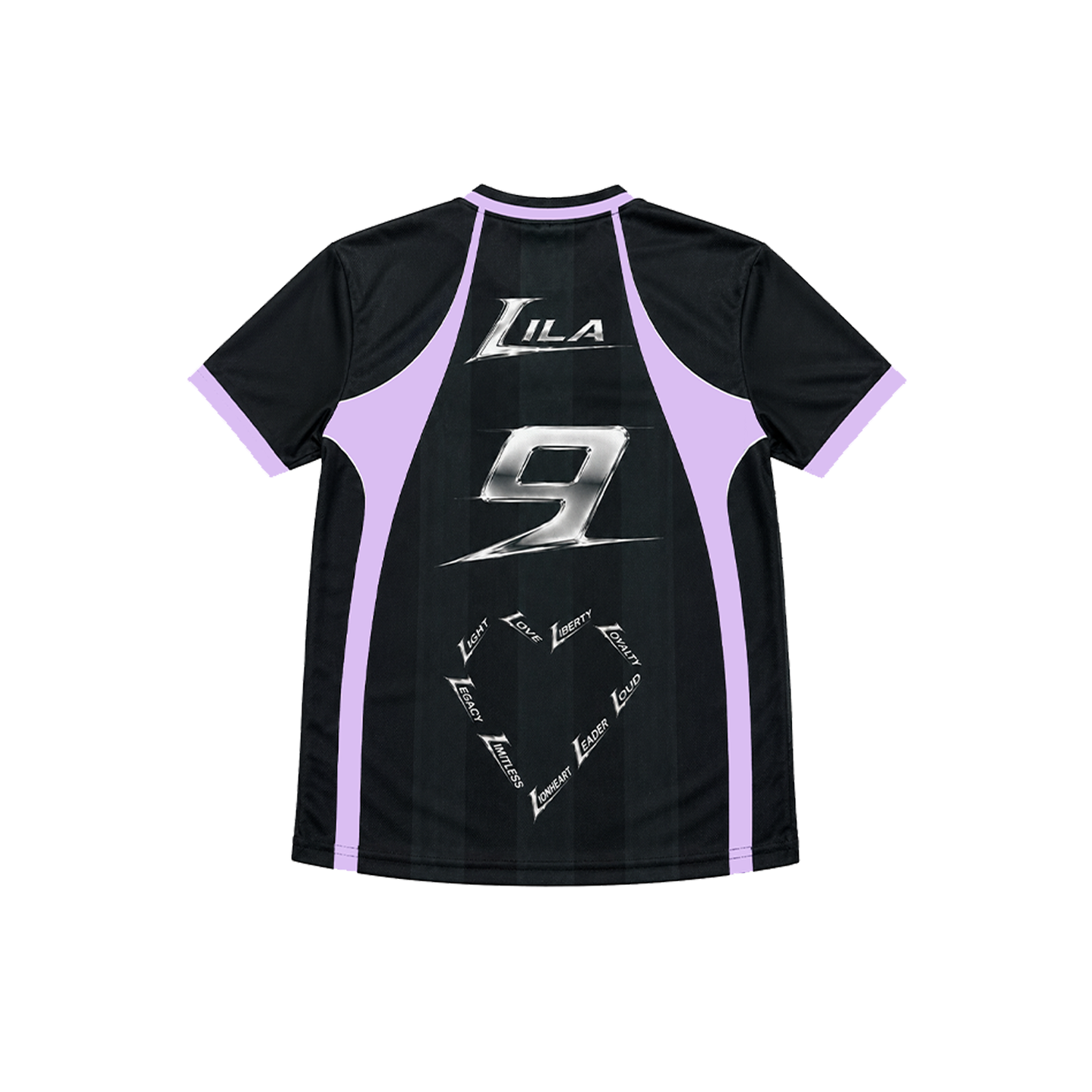 Jersey "L WORLD" Black/Lilac