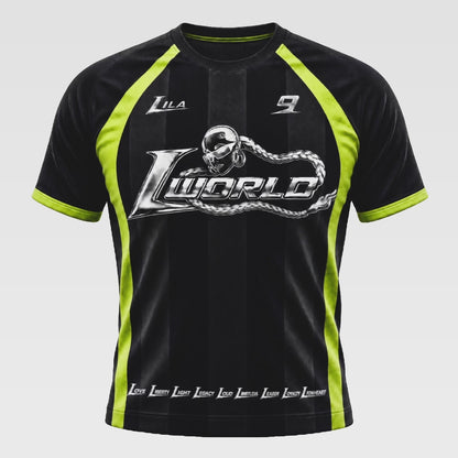 Jersey "L WORLD" Black/Green